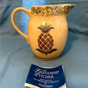Pfaltzgraff Collections  - The Friendship Pitcher 1993  First Issue.  64 oz